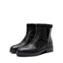 DAMEN-STIEFELETTEN MIT RÜSCHENOPTIK – FLACHE BOOTIES MIT RUNDSPITZE FÜR DEN WINTER